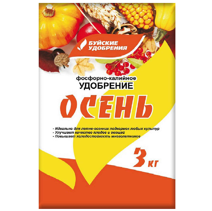 Удобрение Осень 3кг (БХЗ) 3/5/360 фосфорно-калийное