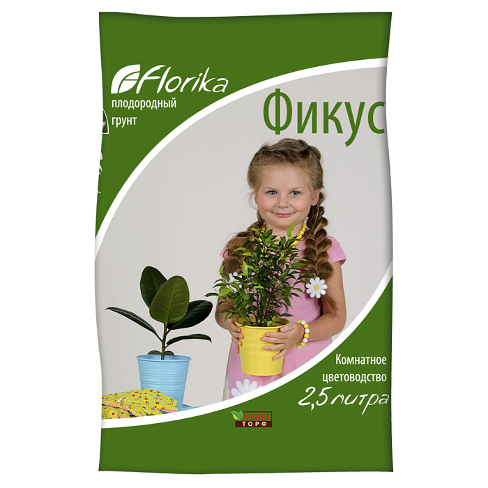 Грунт Флорика Фикус Пальма 2,5л (ЛамаТ) 6/12/720