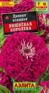 Цинния Вишневая королева 0,3г ц/п (Аэлита)