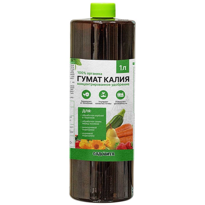 Гумат калия универсальный 1л (Садовита) 3/6