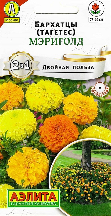 Бархатцы Мэриголд 0,1г ц/п *(Аэлита) 