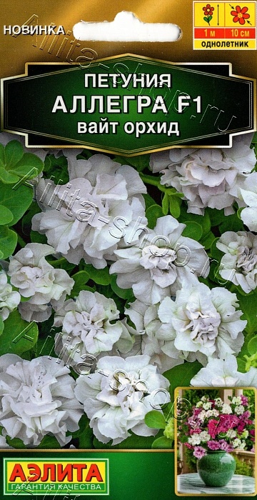 Петуния Аллегра Вайт орхид F1 5шт ц/п (Аэлита)