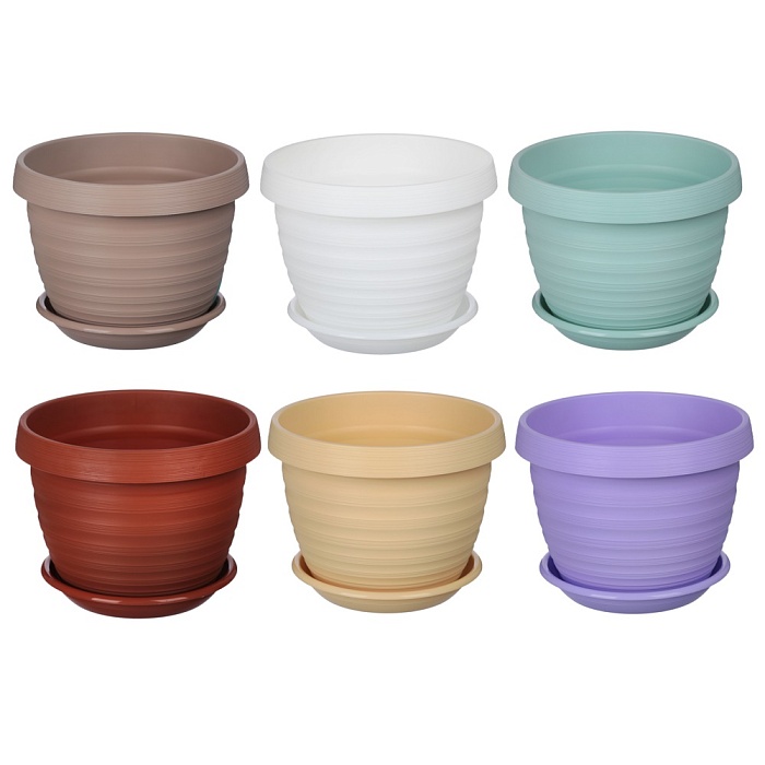 Кашпо Толедо 20 3л с/п мята (Техпласт)