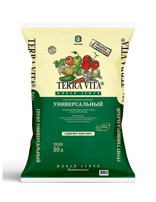 Грунт Живая земля универсальный 50л (НордПалп) 3/45