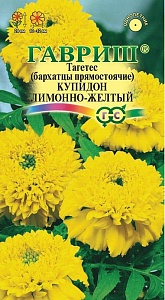 Бархатцы Купидон лимонно-желтый 0,05г ц/п *(Гавриш)