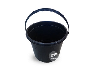 Ведро 7л Волга черное хозяйственное БК00227 (АгроП)