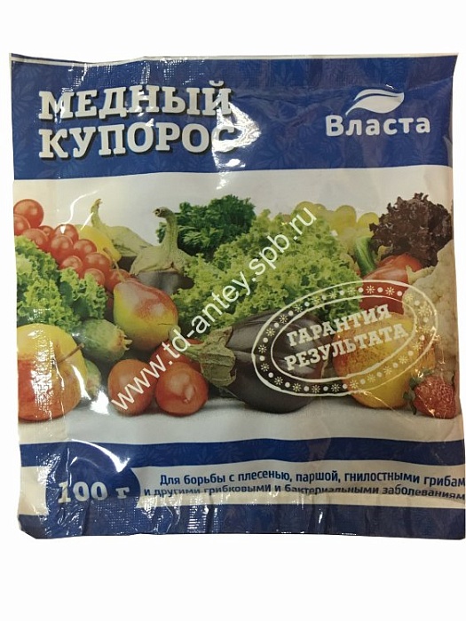 Медный купорос 100г (Тула) 10/100