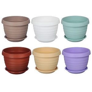 Кашпо Толедо 17 2л с/п лаванда (Техпласт)