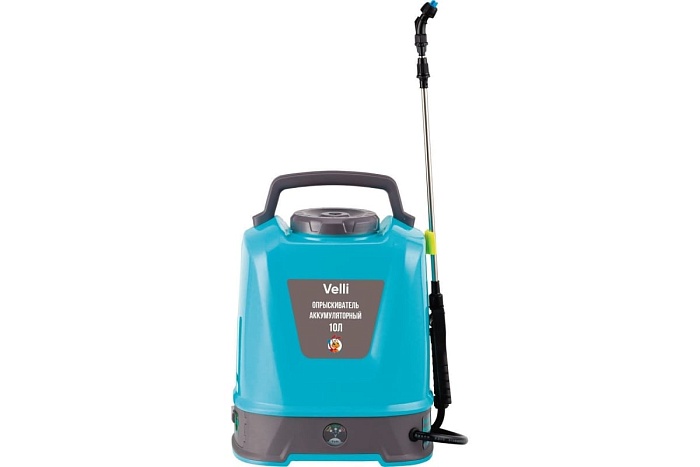 Опрыскиватель аккумуляторный ранцевый Velli 10л 