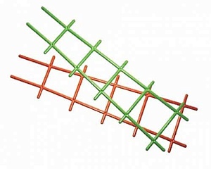Решетка д/вьющихся растений 67см терракот (Стайл)