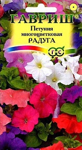 Петуния Радуга, смесь многоцвет. 0,1г ц/п (Гавриш)