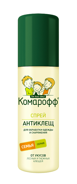 Спрей от клещей Комарофф 125мл (Химик) 3/18