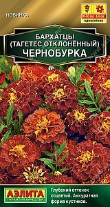 Бархатцы Чернобурка 0,3г ц/п (Аэлита) Новинка