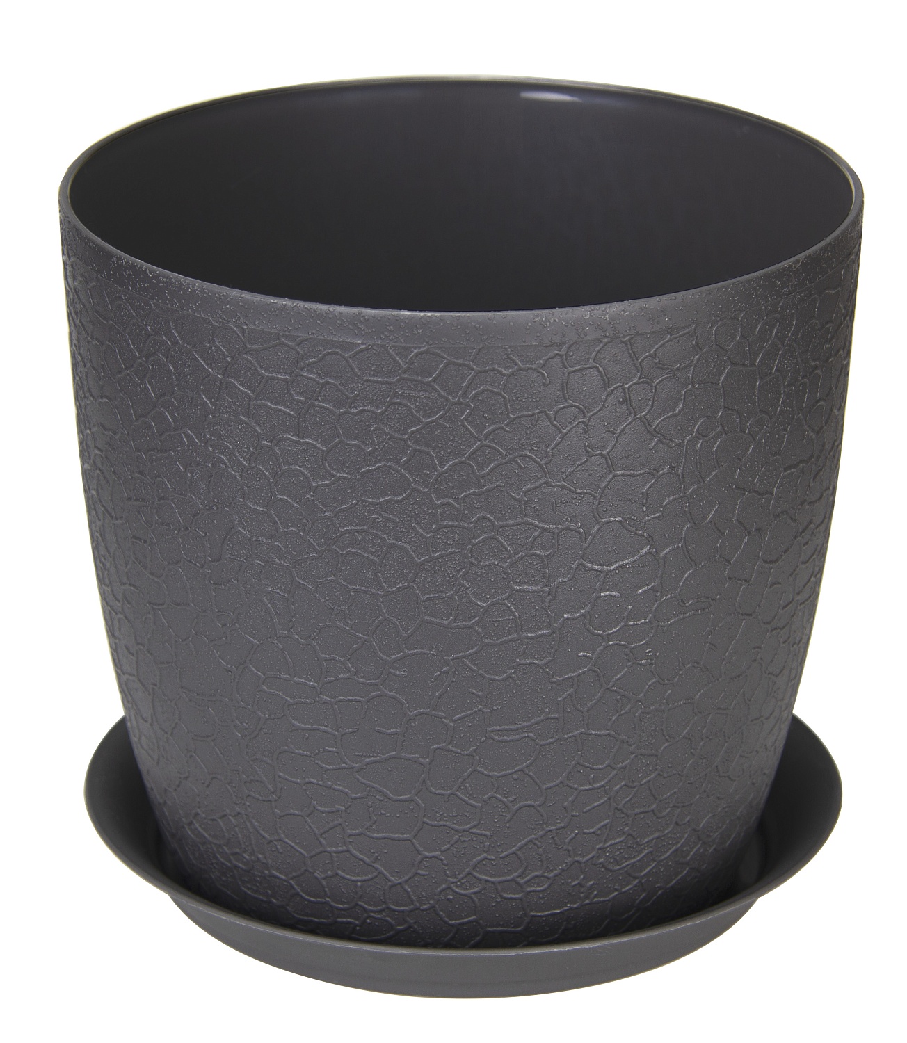 Кашпо Верона 18 с/п графитовый 3л (Алеана)