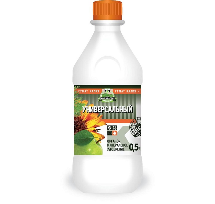 Гумат сахалинский универсальный 0,5л КАЛИЯ (СахГум) 6/12