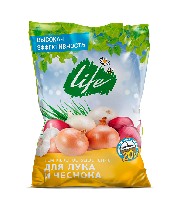 Удобрение Для Лука и чеснока ЭКОНОМ 0,9кг с микр. (Факториал) 5/25/700 