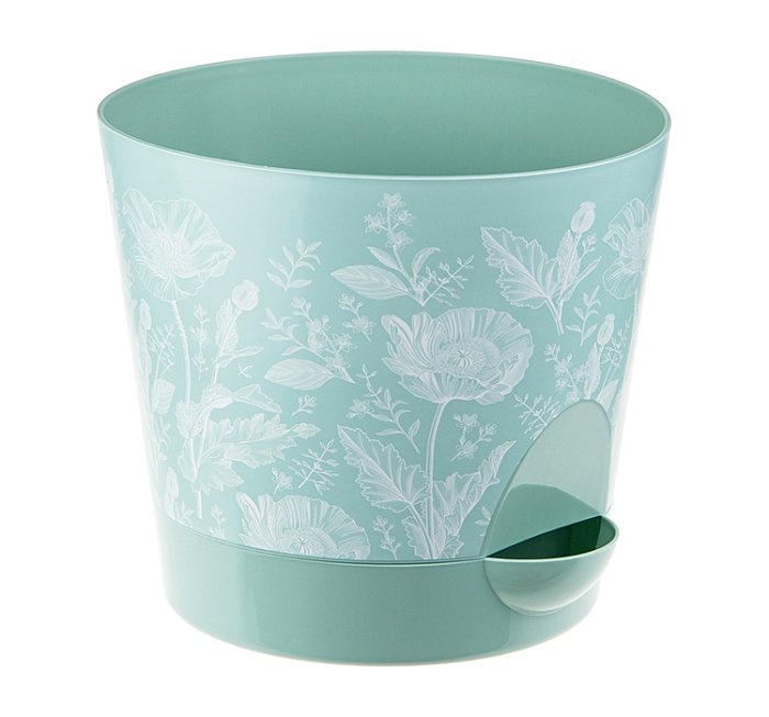 Кашпо Ника 18 с/п 2,7л Маки М3078 (М пласт) 