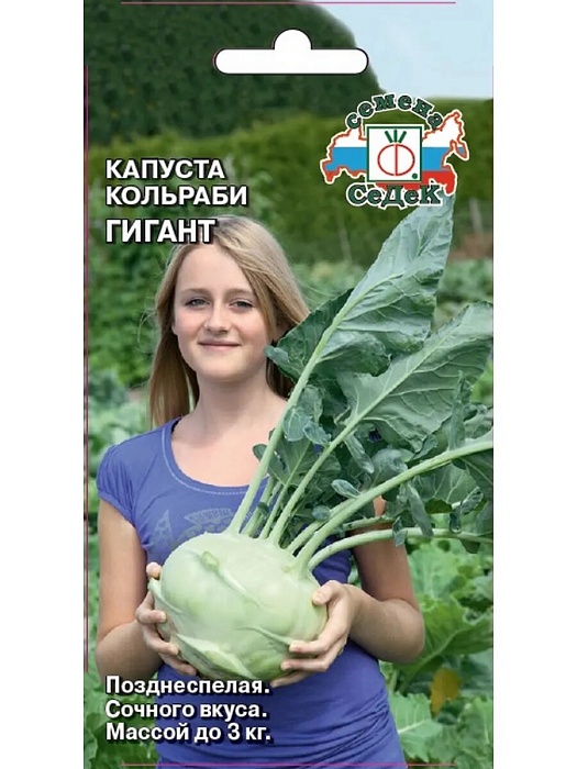 Капуста кольраби Гигант 0,5г ц/п (Седек)