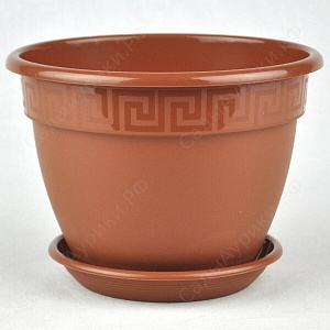Кашпо Антик 25 терракот 4,9л (Техпласт)
