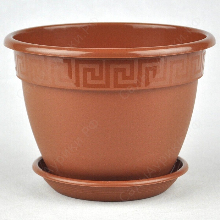 Кашпо Антик 25 терракот 4,9л (Техпласт)
