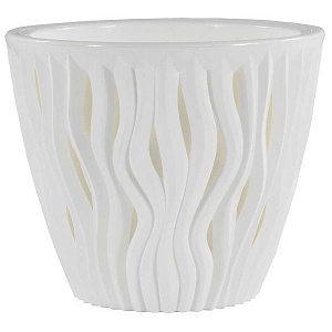 Кашпо Вдохновение 3л белый-белый КШ-5739 (ВМС)