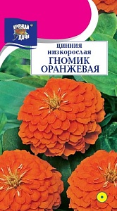 Цинния Гномик оранжевая 0,1г ц/п (УУ)