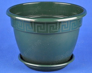Кашпо Антик 28 малахит 7,2л (Техпласт)