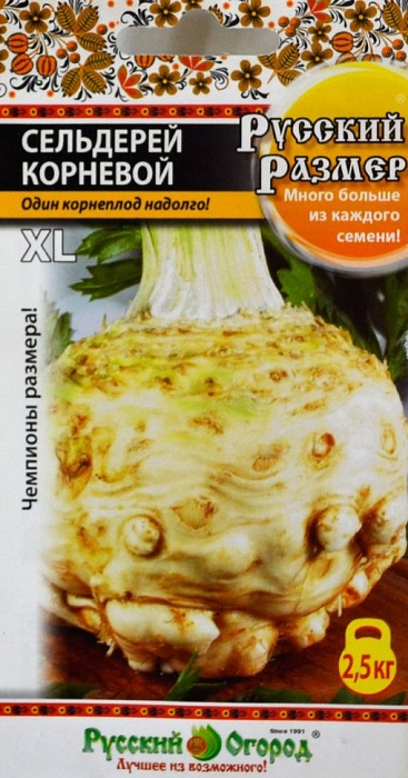 Сельдерей корневой Русский размер 100шт ц/п (НК)