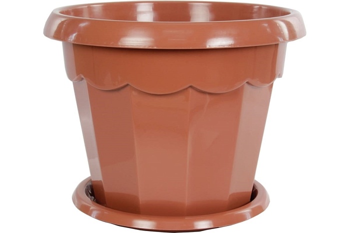Кашпо Гармония 2,5л с/п корич. (Альтернатива)