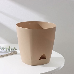 Кашпо Амстердам 4л мол.шоколад (Пластик Репаблик)