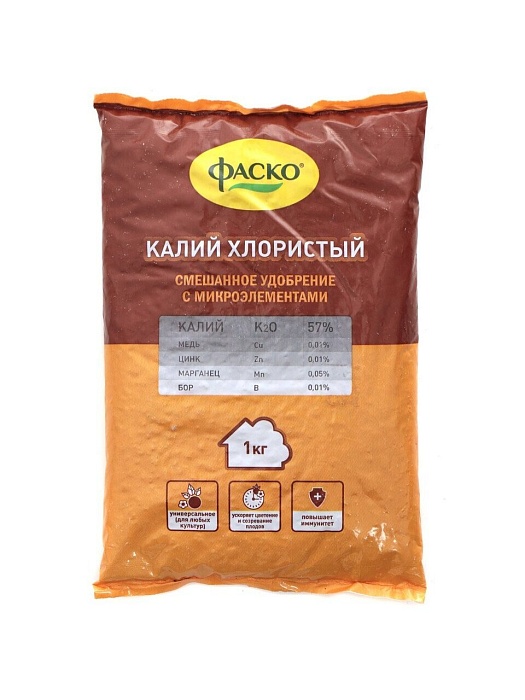 Калий хлористый с микроэлементами 1кг (Фаско) 5/25 