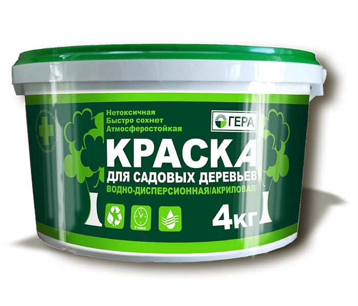 Краска д/деревьев 4кг ведро (Гера) 3/6
