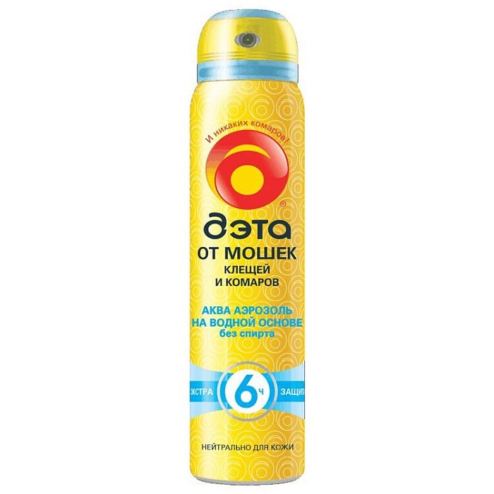 Спрей от комаров ДЭТА АКВА 100мл 3/24