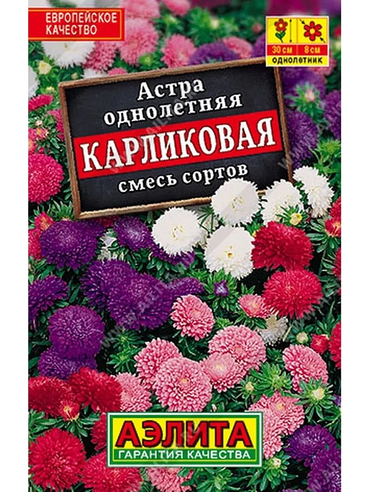 Астра Карликовая, смесь сортов 0,2г лид/п (Аэлита) 