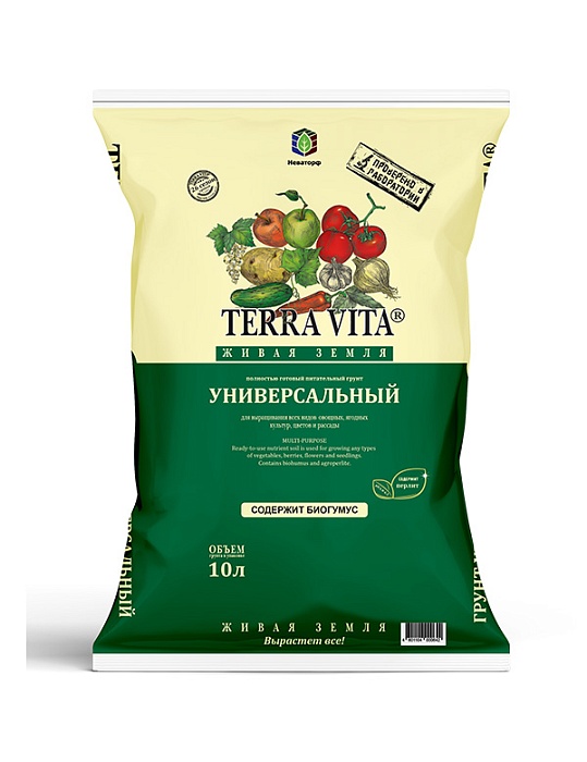 Грунт Живая земля универсальный 10л (НордПалп) 5/210