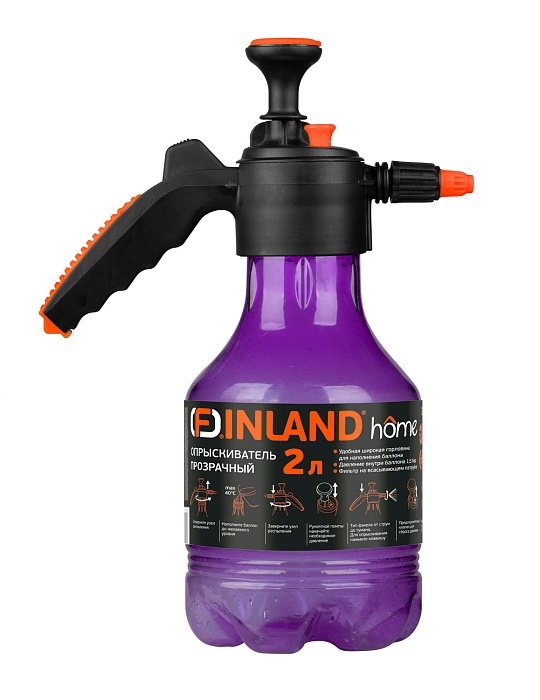 Опрыскиватель 2л с прозрачным баком Finland 2028 (ЦИТ)