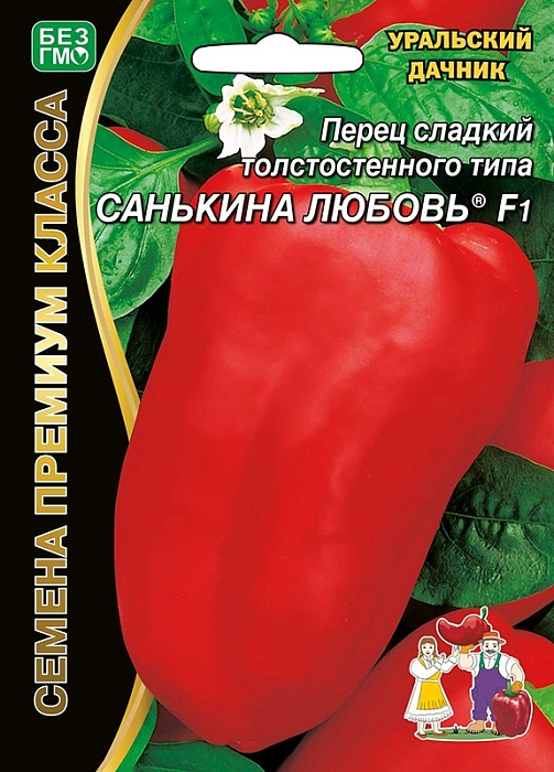 Перец Санькина любовь F1 12шт ц/п б/ф (УД) ранний,180г,стенка 8мм