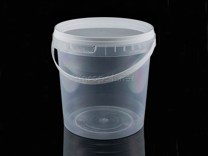 Ведро 1,0л пищевое с крышкой (АгроП)