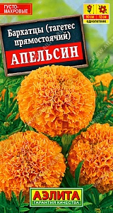 Бархатцы Апельсин 0,3г ц/п (Аэлита) 90см/12см