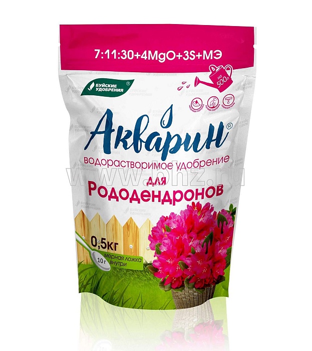 Акварин для Рододендронов 0,5кг (дой-пак) (БХЗ) 4/12