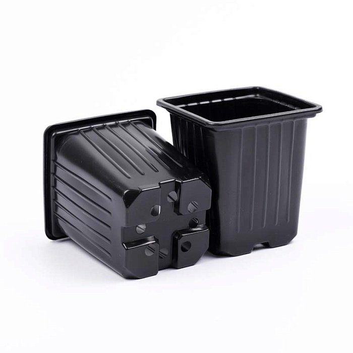 Горшок для рассады квадратный 9*9*8/0,4л формованный (Амина) 10/40/1500 