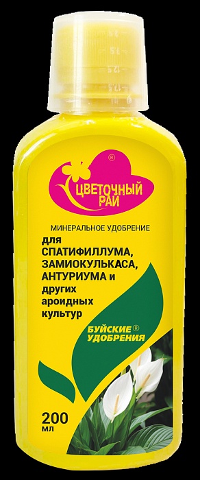 Цветочный рай Для Спатифиллума,замиокулькаса,антириума и др.ароидных 200мл (БХЗ) 6/12