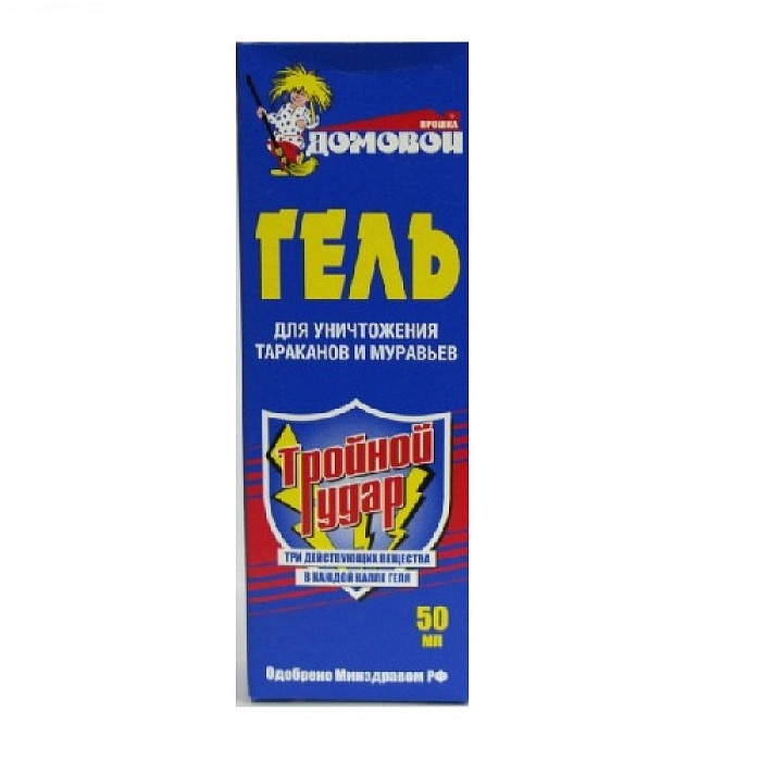 Гель Домовой от тараканов 30г (Дезпром) 50 шт/уп