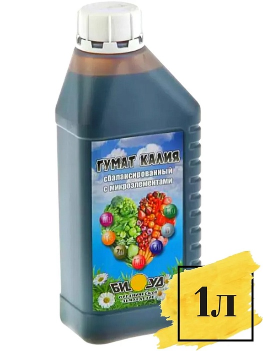 Гумат калия с микроэлементами БИУД 1л (Тонэкс) 4/32 на 500л воды
