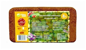 Субстрат кокосовый 8л (650г) Файбер Фемели 4/24