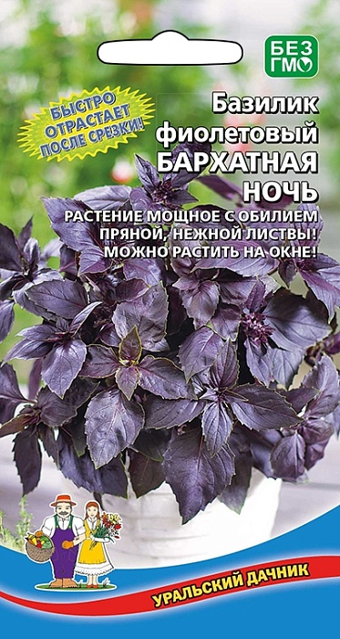 Базилик Бархатная ночь 0,25г ц/п (УД) фиолетовый