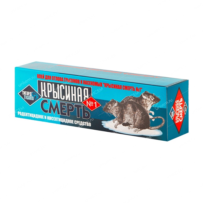 Клей Крысиная смерть №1 135г Обор 50шт/уп